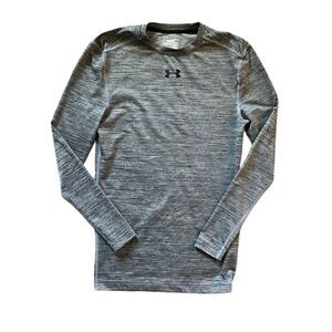 UNDER ARMOUR Coldgear Compression Long Sleeve Top Gray Size Medium